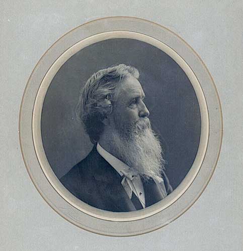 Portrait of Painter Thomas Hill [1829-1908], Vintage platinum print, ca. 1900.