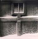 Snow on Garage Door [also titled: Haags Alley, Rochester], Vintage silver print, 1960.