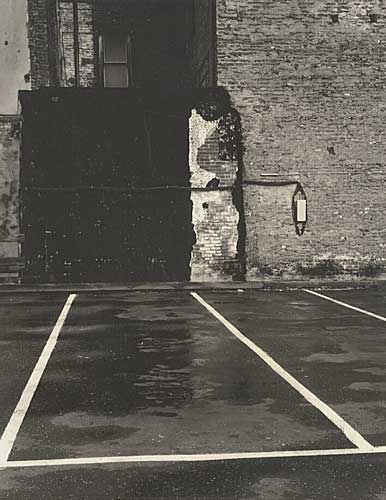 Parking Lot, Battery Street, San Francisco, Vintage silver print, 1952
