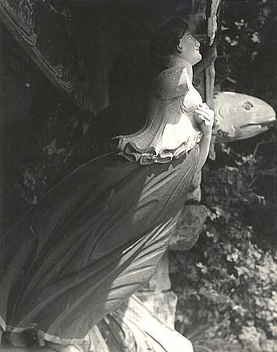 In the Cemetery of the Old Galeres, Scilly Islands, Vintage silver print, 1934.