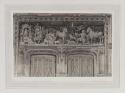 Chateau Amboise, Sculpture of Chapel Door, Vintage platinum print, ca. 1905.
