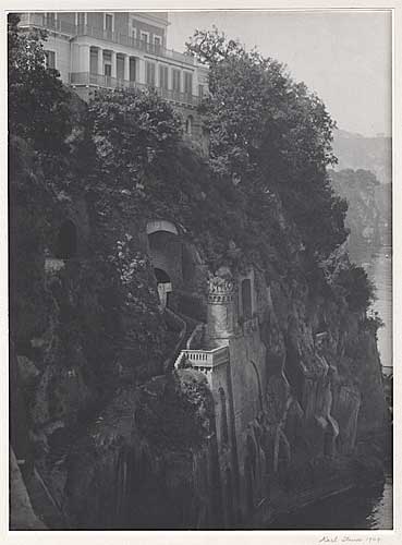 The Cliffs, Sorento, Vintage silver print, 1909.