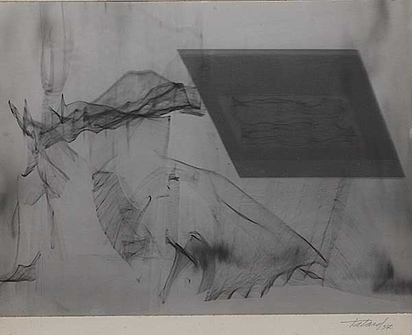 Untitled Abstraction, Vintage solarized silver print, 1937.