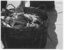 Untitled [Basket with Cabbages, San Francisco Farmer’s Market], Vintage silver print, 1948.