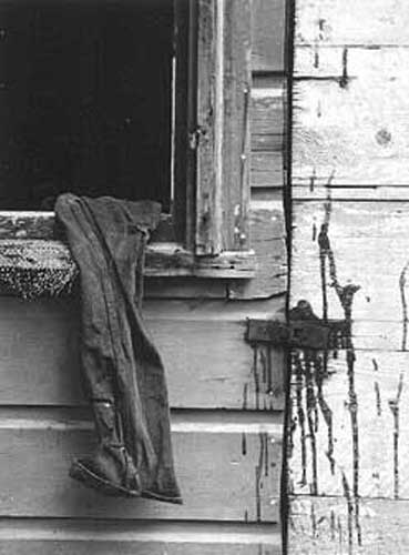 Untitled [Trousers on a Window Sill], Vintage silver print, 1948.