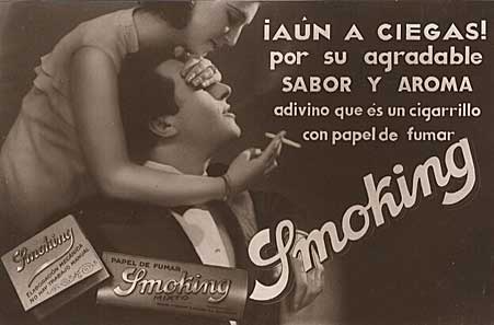 Smoking, Vintage silver print, ca. 1930-1935.