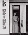 Irene, Big Limit Café, Cabazon, California, Vintage silver print, 1948.