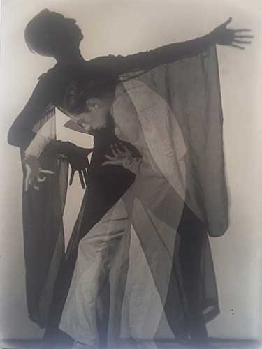Dancer Gene Godelle, Vintage multiple negative silver print, ca. 1930.