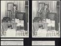 Its in Squares, Diptych of two vintage silver prints, 1980.