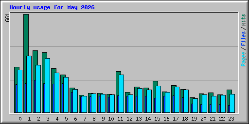 Hourly usage for May 2026